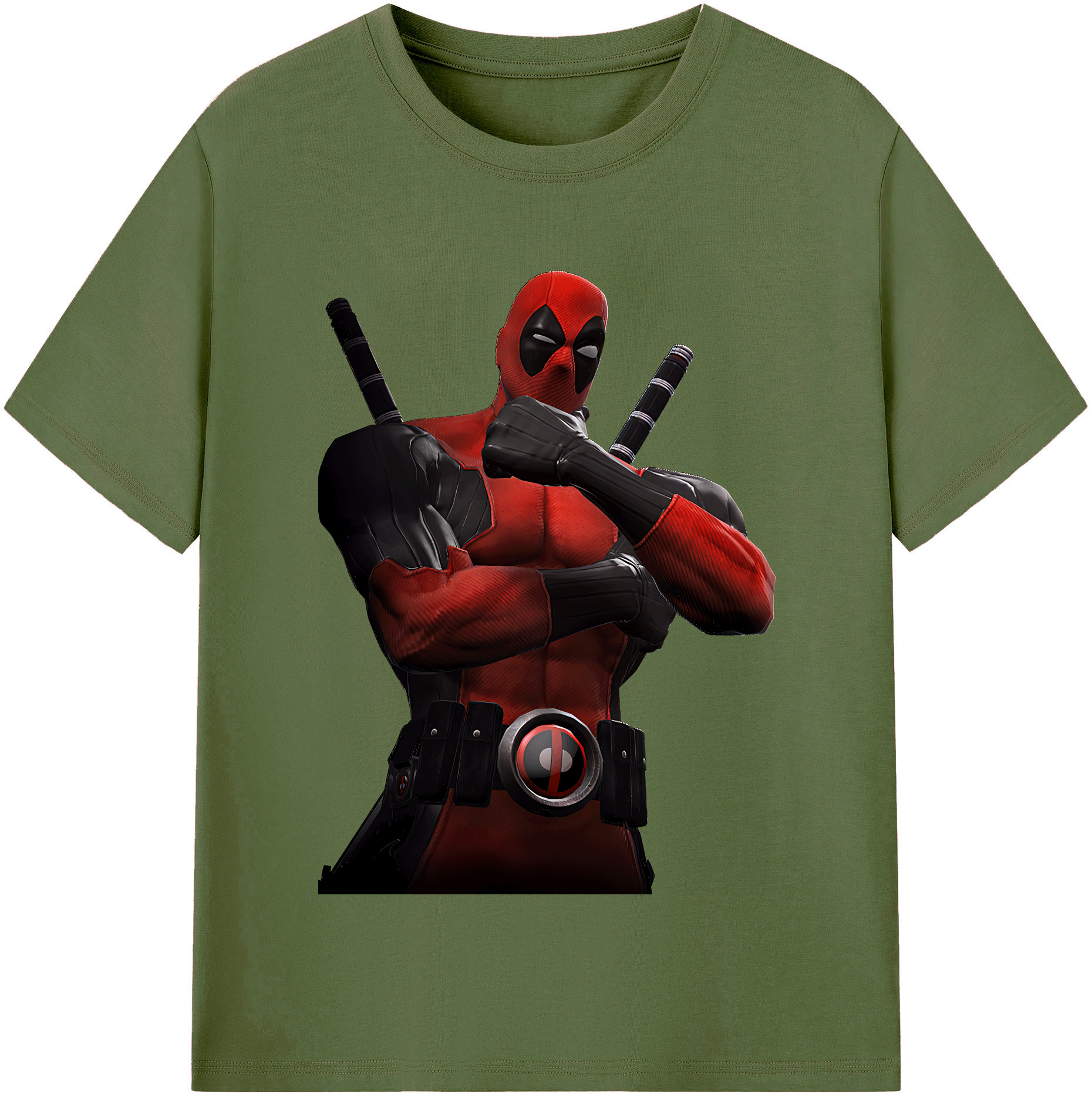 （画像用） Deadpool デッドプール 綿100％半袖Tシャツ（フロントプリント）
